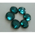 Emerald Flat Back Glass Beads Piedras